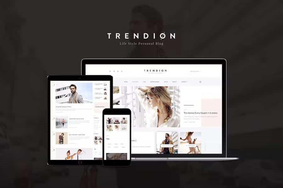TRENDION – A PERSONAL LIFESTYLE BLOG AND MAGAZINE WORDPRESS THEME